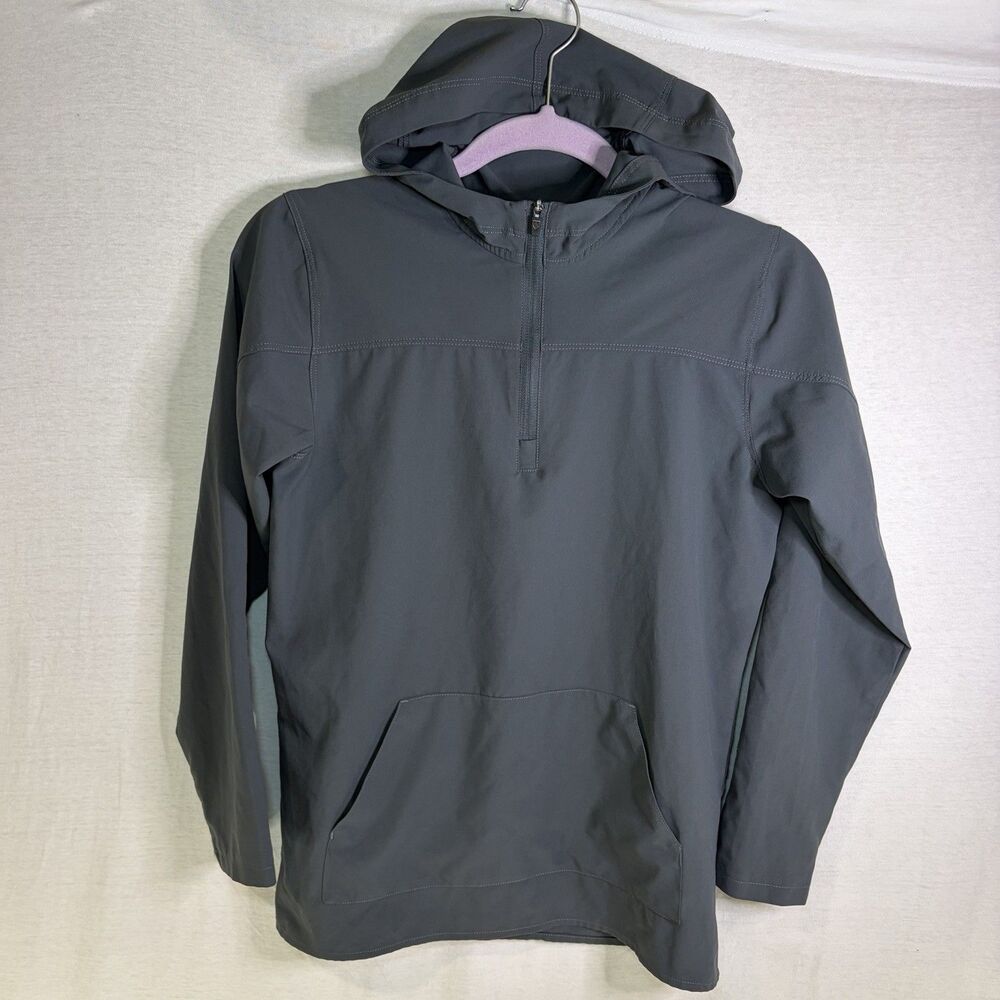 Kuhl Lightweight Pullover Hoodie Gray 1/4 Zip Youth Large 14-16